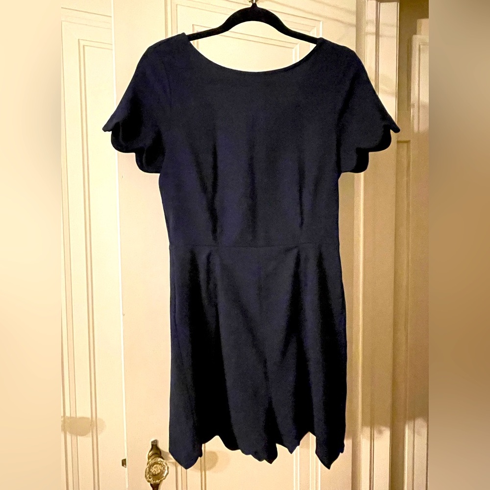 Navy Monteau Scalloped Edge Romper - Size M